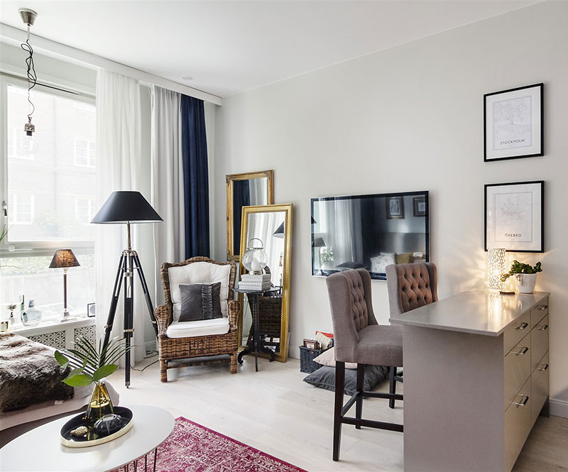 Поместить все на 29 кв. м: крохотная квартира в Швеции