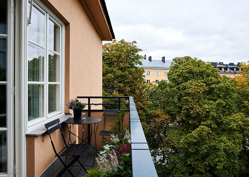 Стильная и уютная квартира в серо-бежевой гамме в Швеции (76 кв. м)
