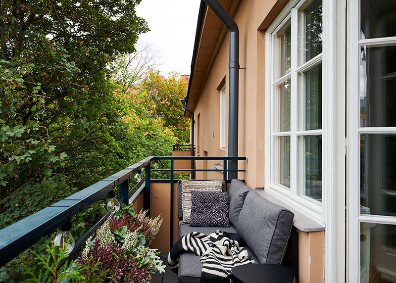 Стильная и уютная квартира в серо-бежевой гамме в Швеции (76 кв. м)