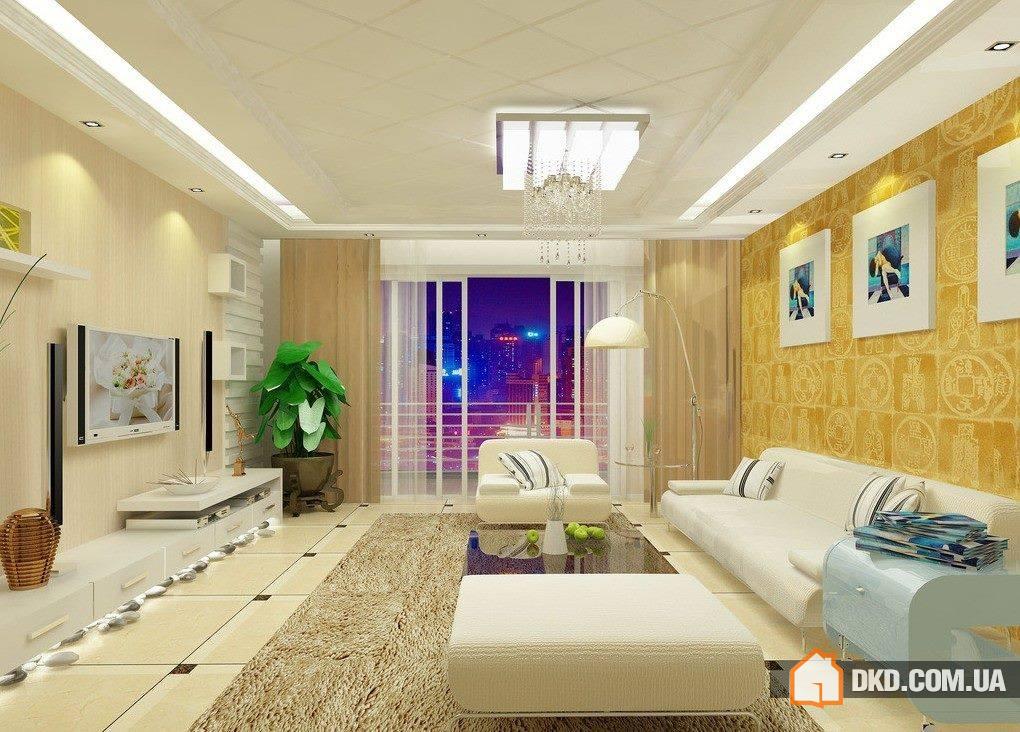 Идеи для современного дизайна гостинной комнаты