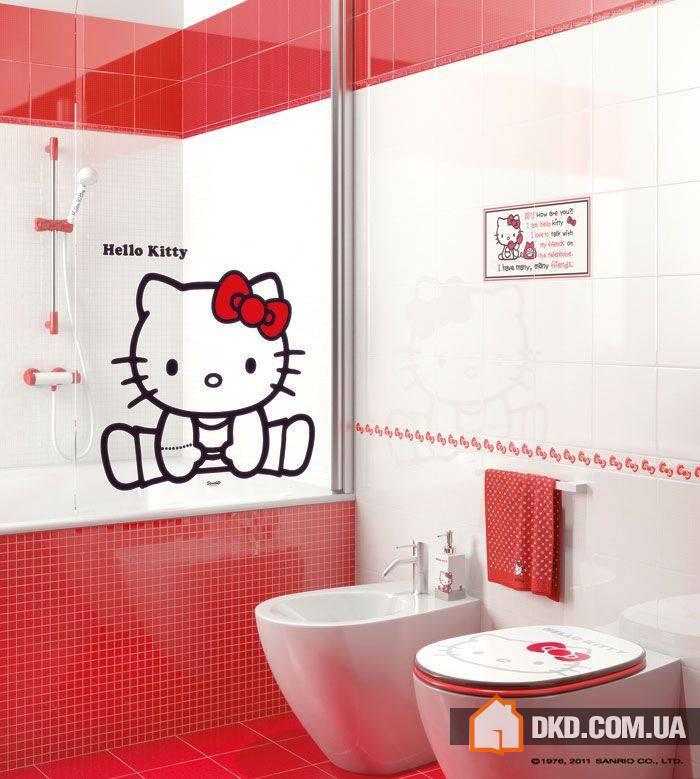 Невероятный дизайн ванной в стиле Hello Kitty