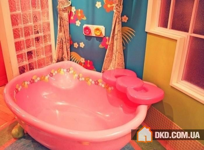 Невероятный дизайн ванной в стиле Hello Kitty
