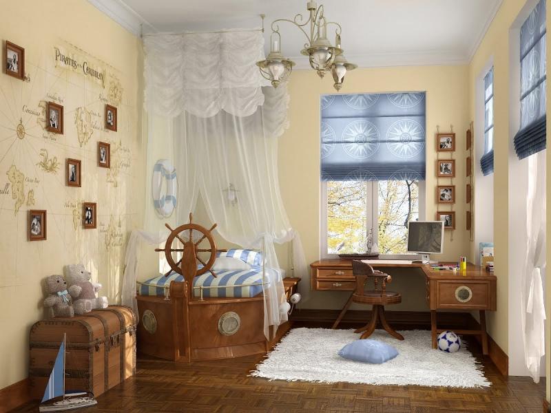 Оформление детской комнаты: цвет, мебель, зонирование, материалы