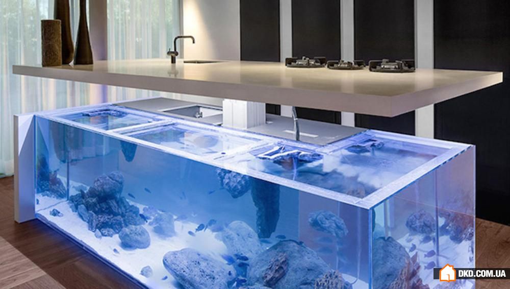 Де дивитися на воду: 5 ідей для розміщення акваріума в інтер'єрі