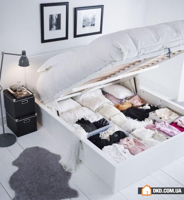 Система зберігання в спальні: 5 ідей для кімнат різної площі