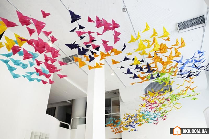 Дивовижний художній дизайн: паперові метелики в інтер'єрі