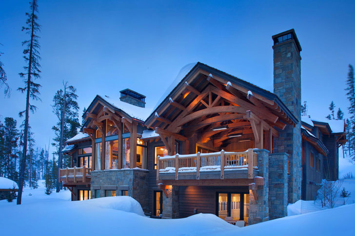 Дом в горах для наслаждения зимним отдыхом