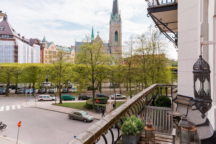 Квартира с видом на собор в Стокгольме (64 кв. м)
