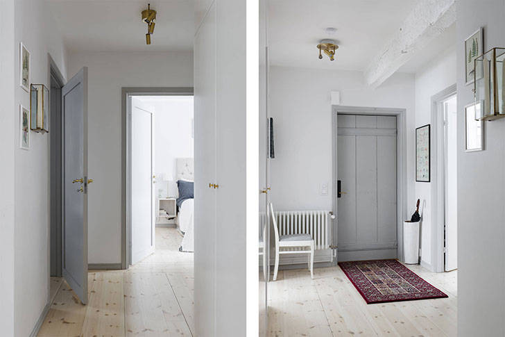 Квартира с изысканными интерьерами в пригороде Стокгольма (73 кв. м)