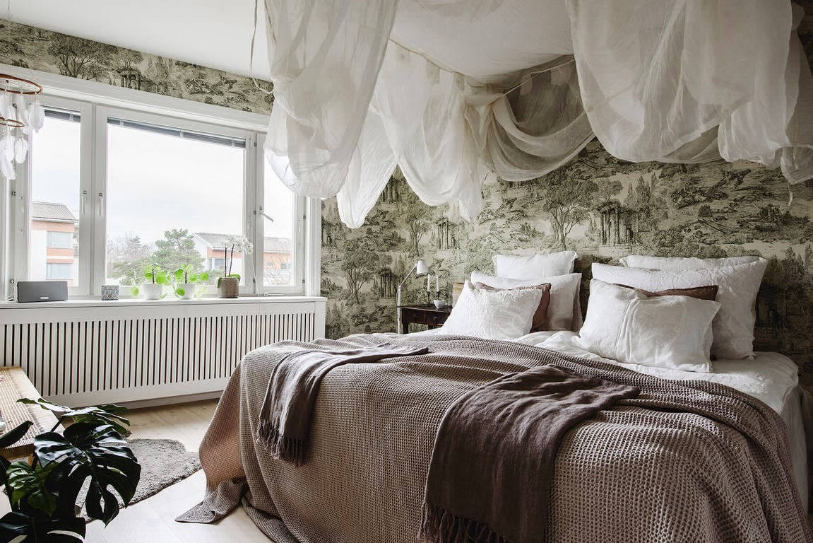 Квартира в скандинавском стиле с винтажным характером