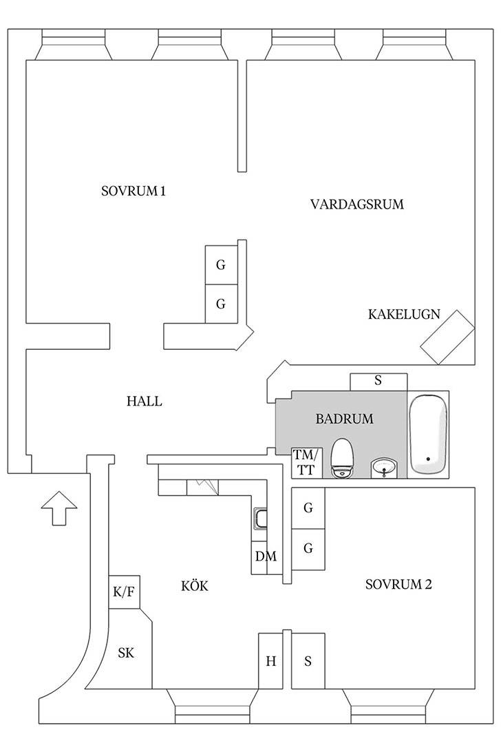Обои, которые изменили всё: атмосферный интерьер квартиры в Швеции (94 кв. м)