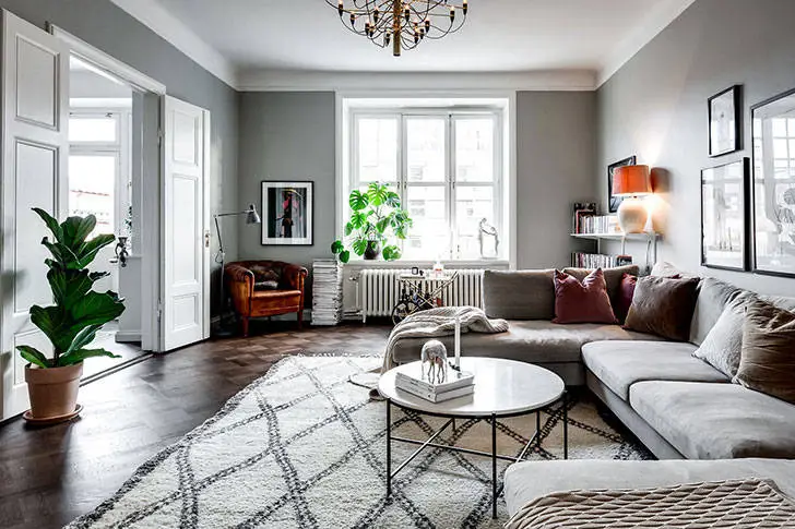 Grande appartement de trois pièces dans le style scandinave (93 m²) - Gallery image 4