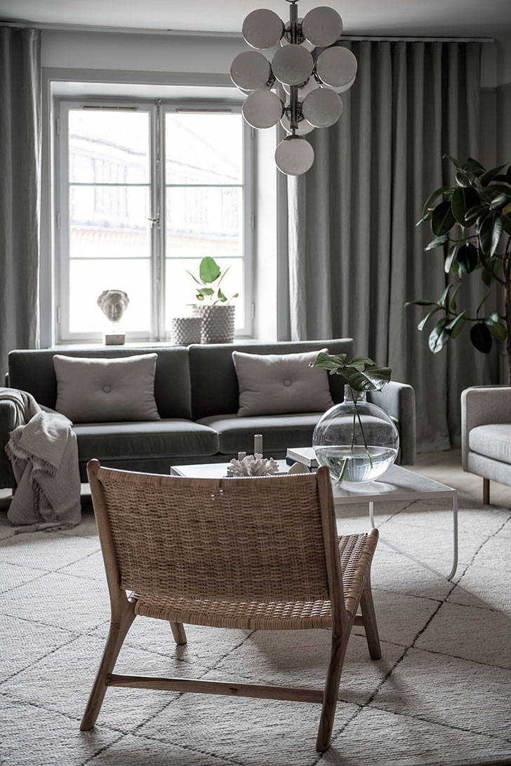 Утонченная Скандинавия: современная квартира в Стокгольме
