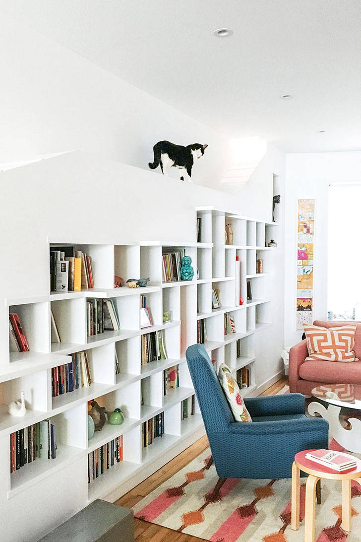 Дом для любителей книг и котов в Бруклине