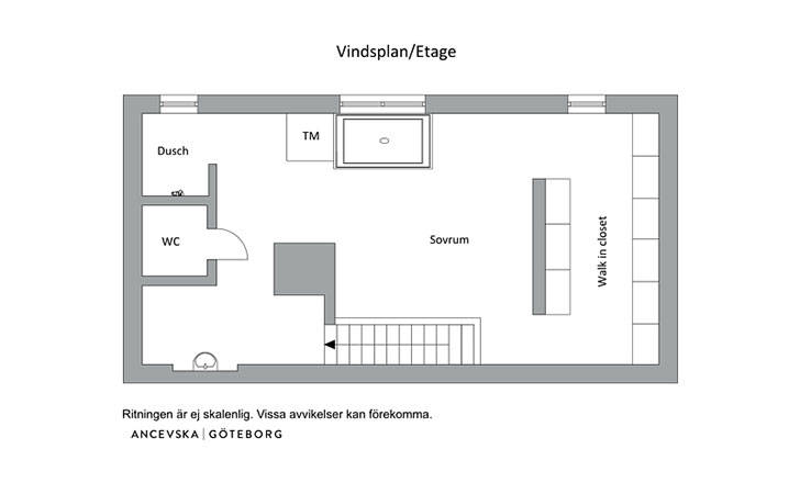 Белая квартира в два уровня с кирпичной стеной (115 кв. м)