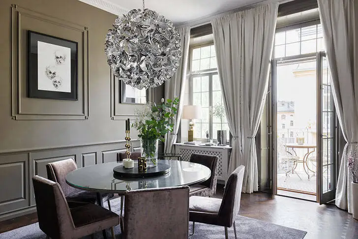 Elegante moderne Wohnung mit schwarzem Schrank in Stockholm (115 m²) - Gallery image 2