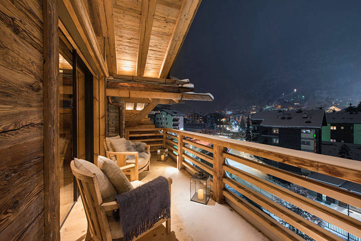 Швейцарское шале со стильными и уютными интерьерами