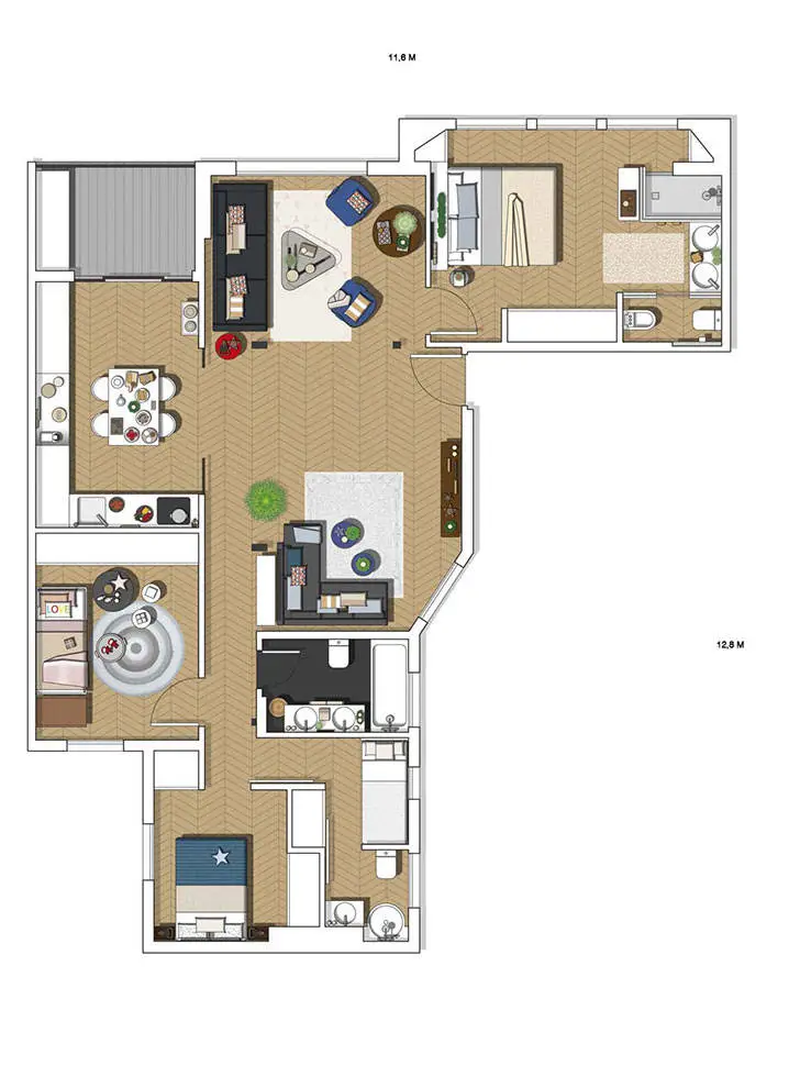 Виглядна сучасна квартира декоратора в Мадриді - Gallery image 18