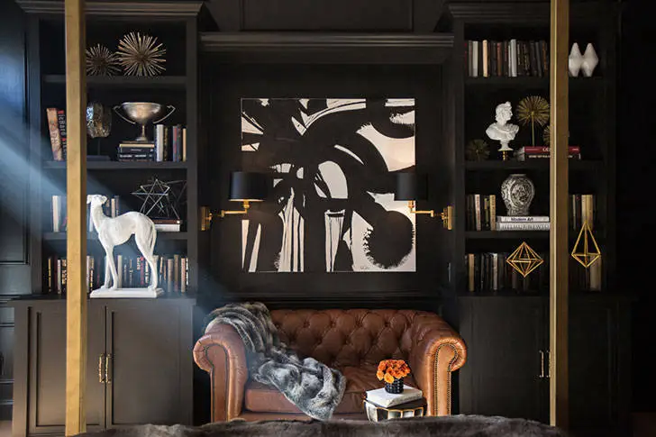 Гламурна спальня в темних тонах - Gallery image 2