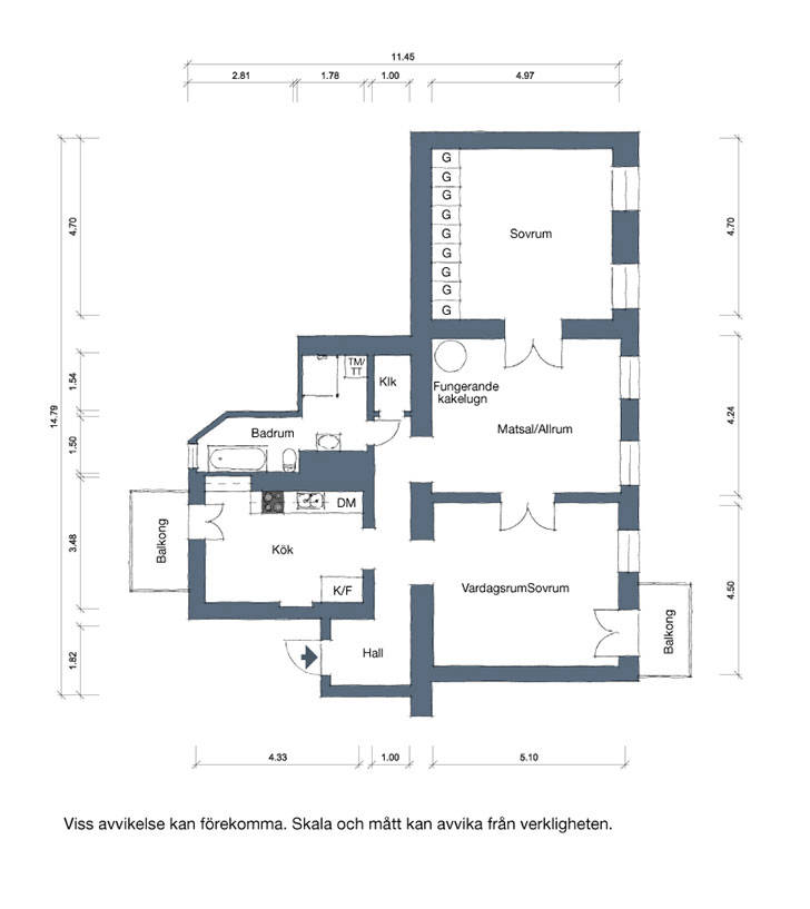 Царство белого: трехкомнатная квартира в Гетеборге (108 кв. м)