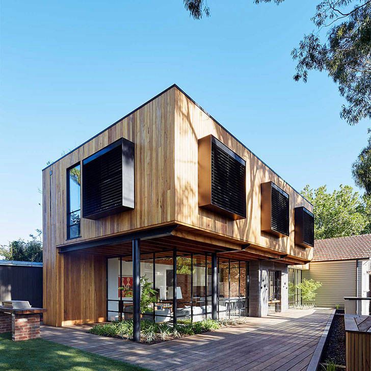 Эффектный индустриальный дизайн для дома в Австралии