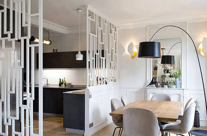 Paris Apartment with Blue Fireplace - Gallery image 6