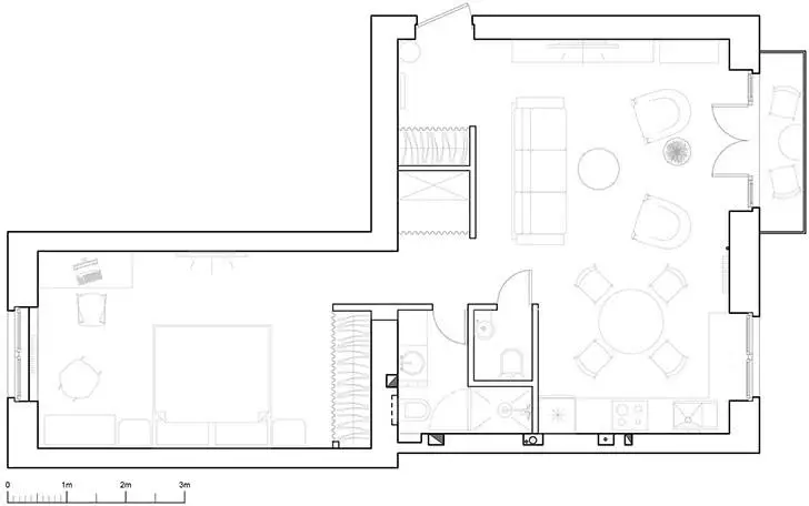 Скандинавская квартира (56 кв. м)