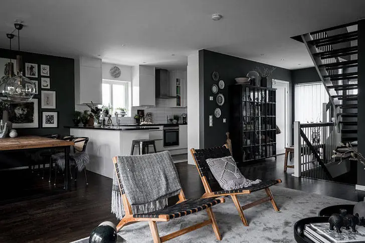 Diseño nórdico sueco con tonos oscuros - Gallery image 5