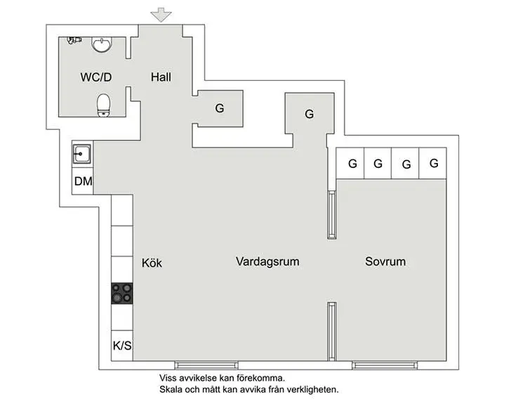 Мінімалізм у теплих тонам: невелика квартира в Стокгольмі (46 м²) - Gallery image 14