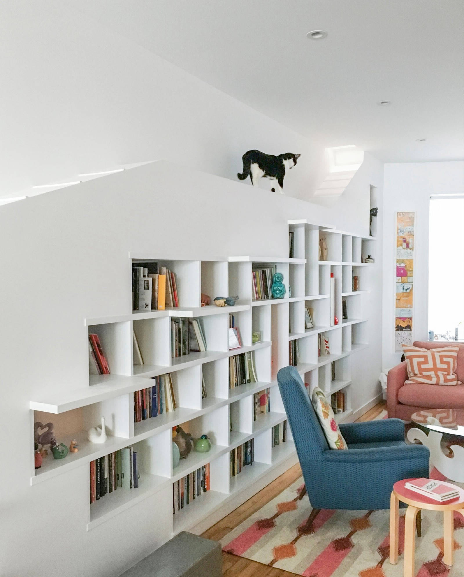 Дом для любителей книг и кошек в Бруклине