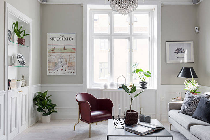 Приятные пастельные интерьеры в скандинавской квартире (73 кв. м)