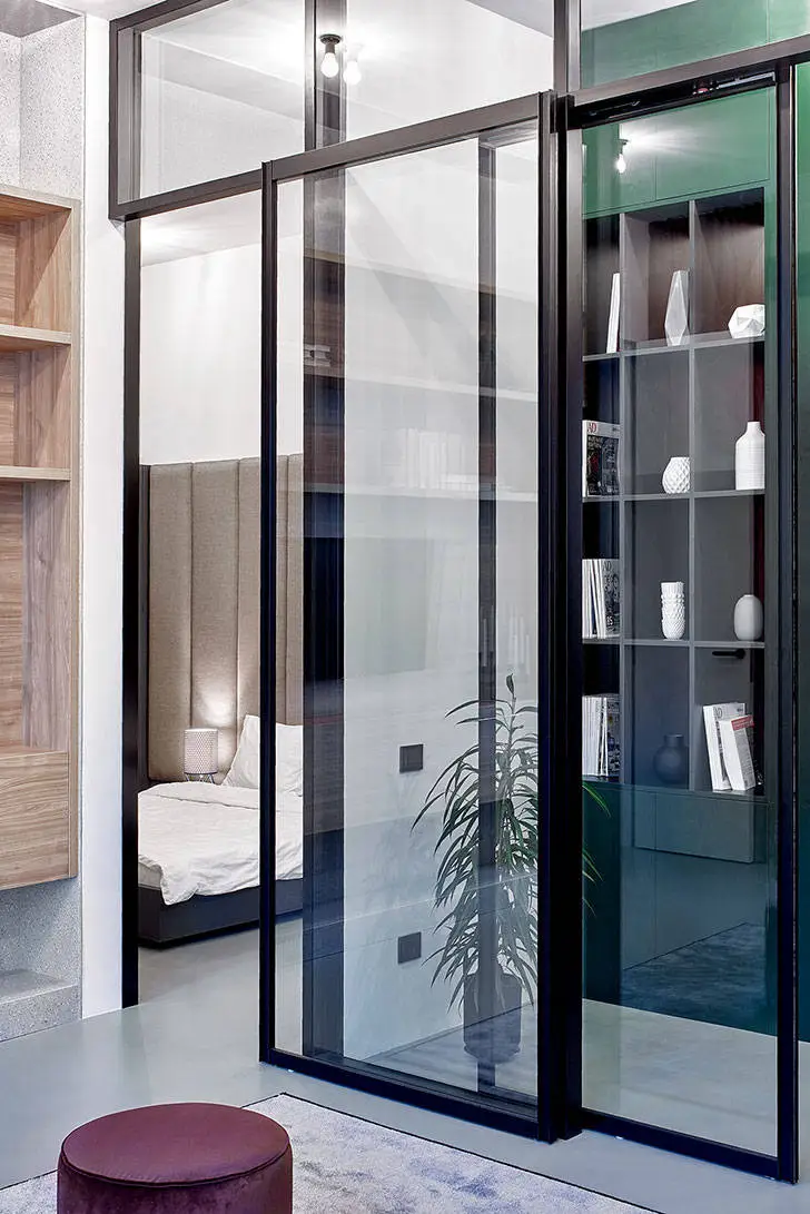 Стильна квартира зі скляними перегородками у Мінську (99 кв. м) - Gallery image 3