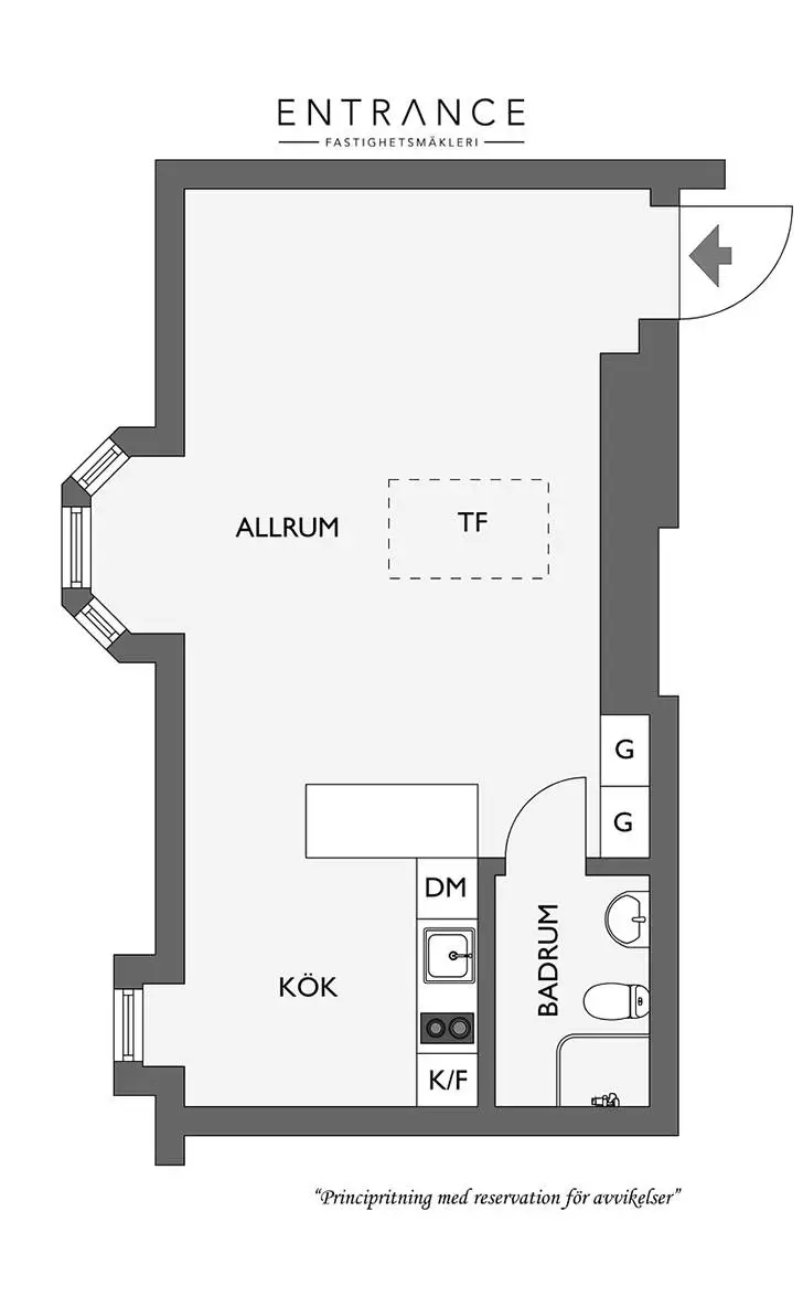 Czarno-biała studio na ostatnim piętrze (31 m²) - 21