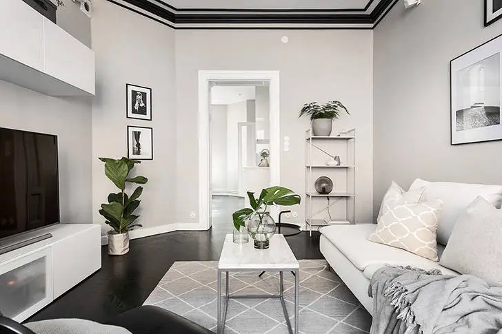 Jak ciemne karneole dodали wyrazistości do skandynawskiego wnętrza (50 m²) - Gallery image 4