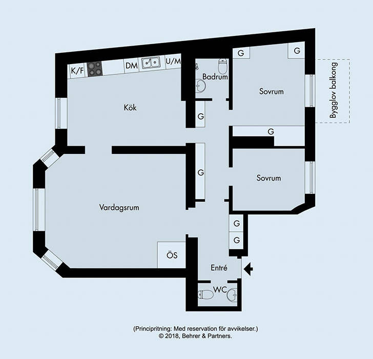 Минимум излишеств и максимум комфорта: лаконичная квартира в Швеции (77 кв. м)