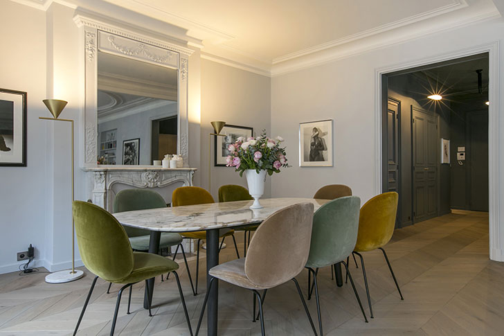 Квартира в Париже: современный интерьер, интересные детали и французский стиль (155 кв. м)