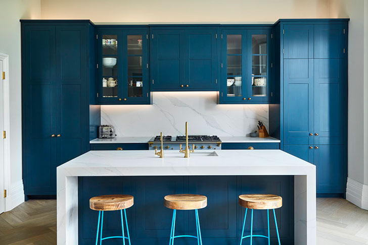 Идеальная синяя кухня