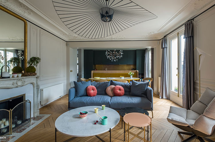 Дизайн с изюминкой: современные апартаменты в Париже