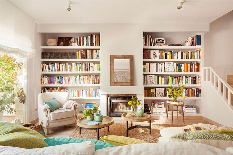 Для любителей книг: 10 интерьеров с домашними библиотеками