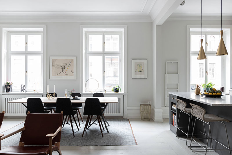 Шведская квартира в легких пастельных оттенках