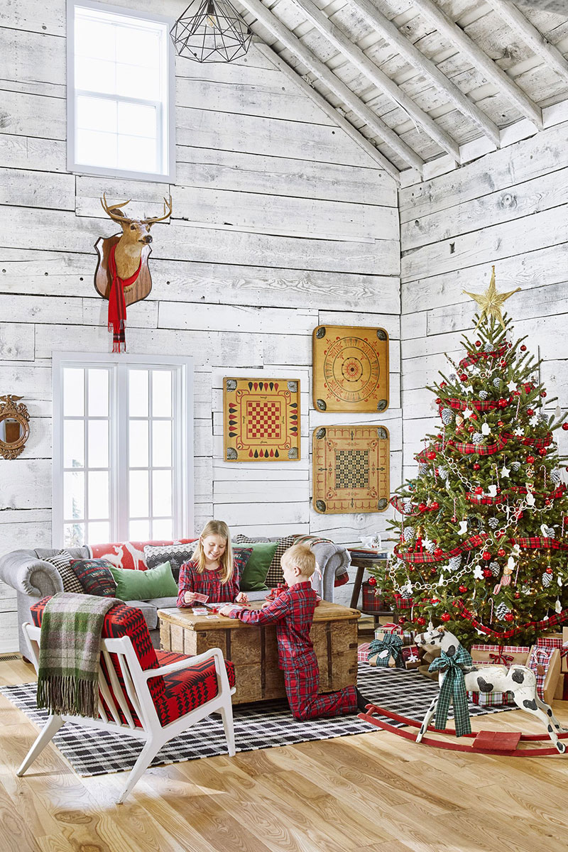 Традиционный рождественский декор для семейного гнездышка в Мичигане