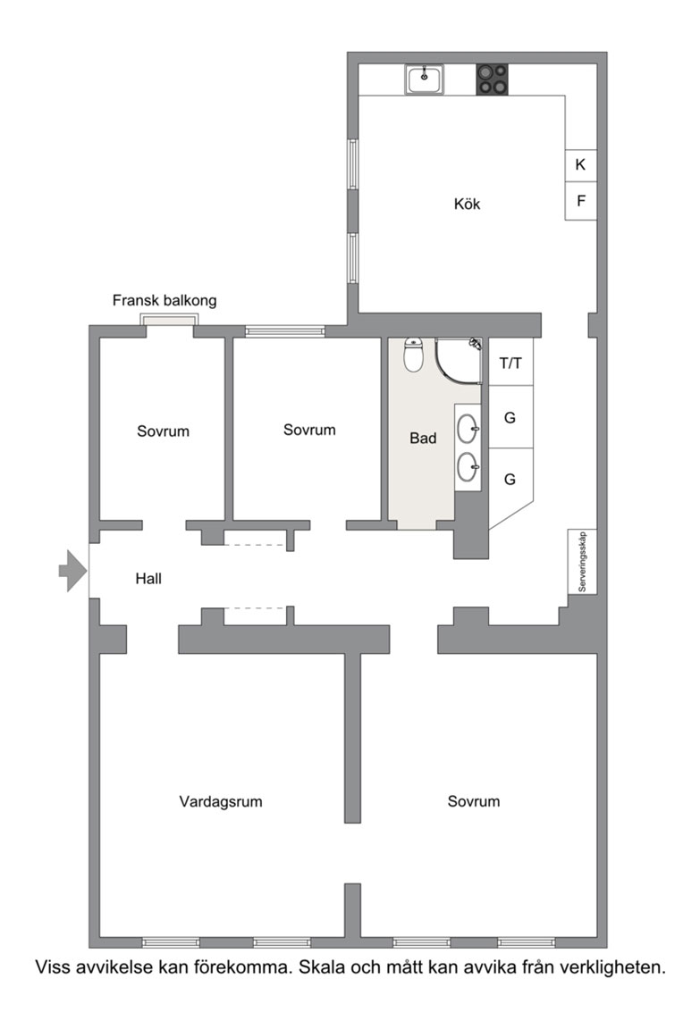 Квартира в Стокгольме с большой кухней и приятным декором (110 кв.м)