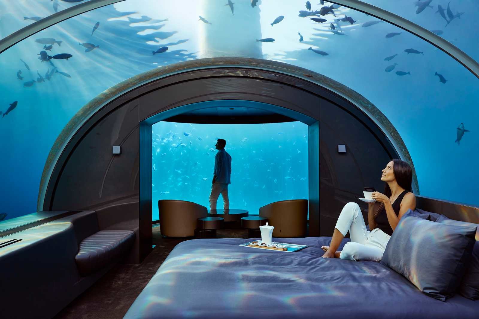 Первая в мире подводная вилла в отеле на Мальдивах