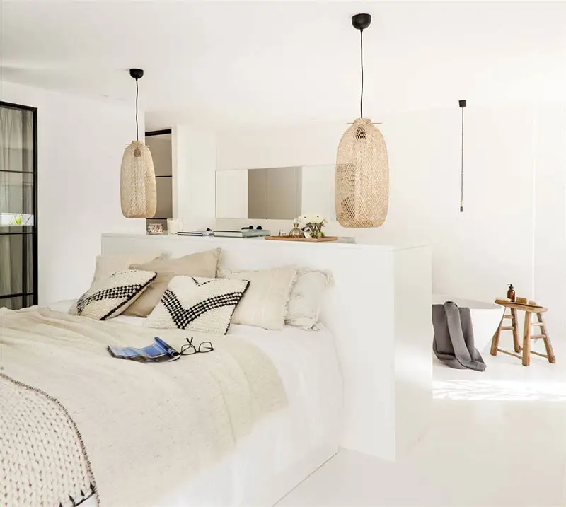 24 вдохновляющие спальни с белыми стенами от El Mueble