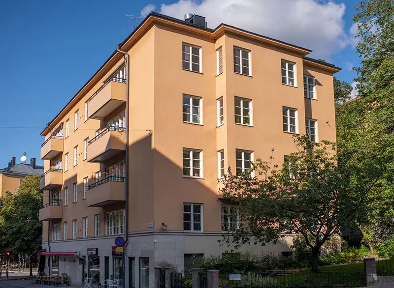 Стильная и уютная квартира в серо-бежевой гамме в Швеции (76 кв. м)