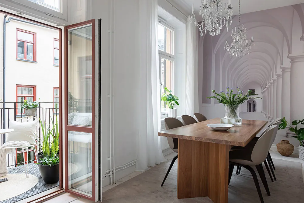 Biały i elegancki интерьер w Stokholmie - Gallery image 21