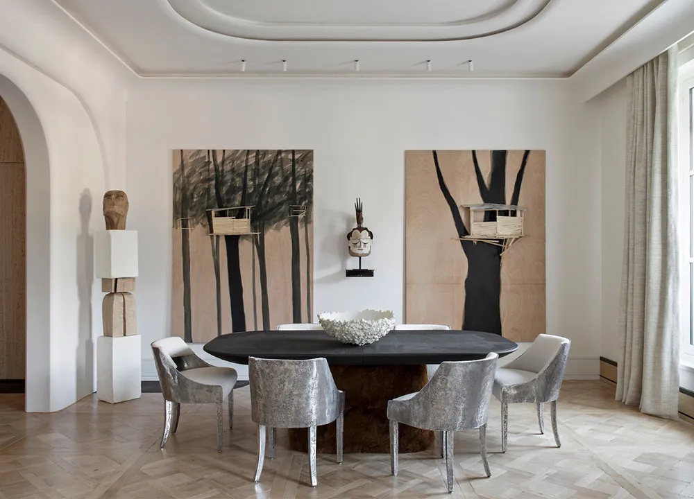 Mueble extravagante y objetos de arte en el apartamento de un diseñador en París - Gallery image 10