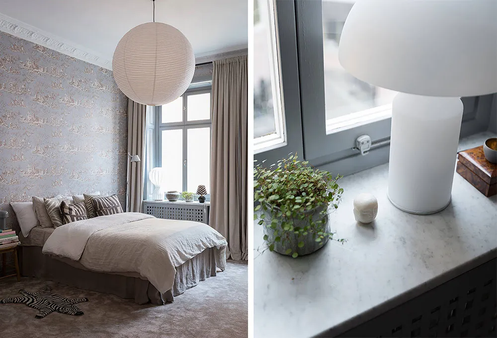 Style combiné de gris et beige dans l'interior d'une appartement à Stockholm (72 m²) - Gallery image 11