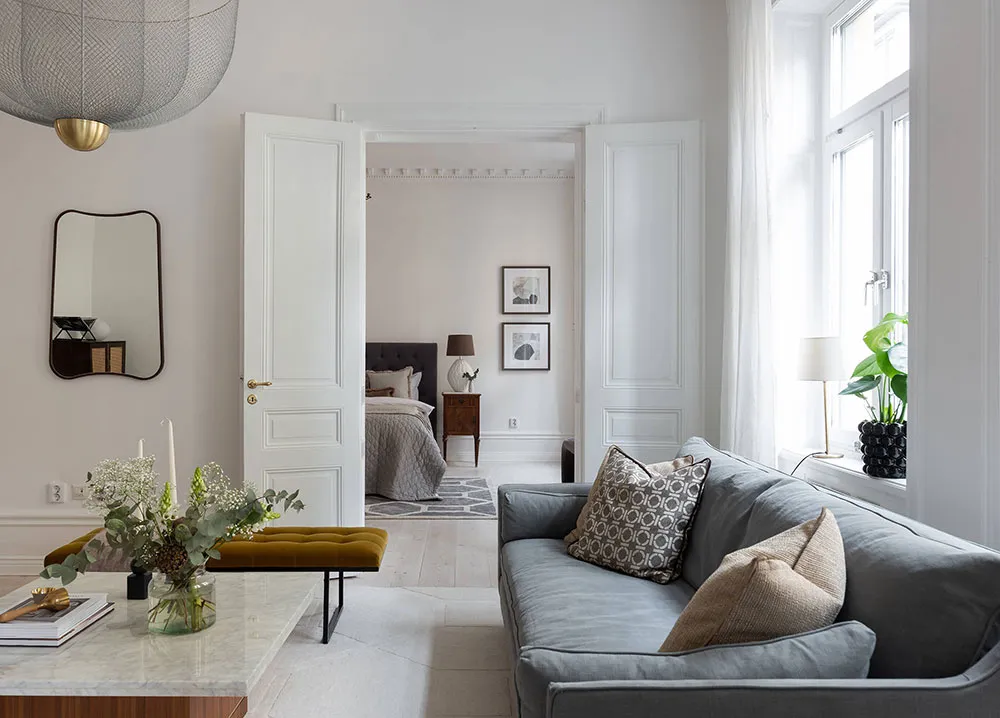 Biały i elegancki интерьер w Stokholmie - Gallery image 5