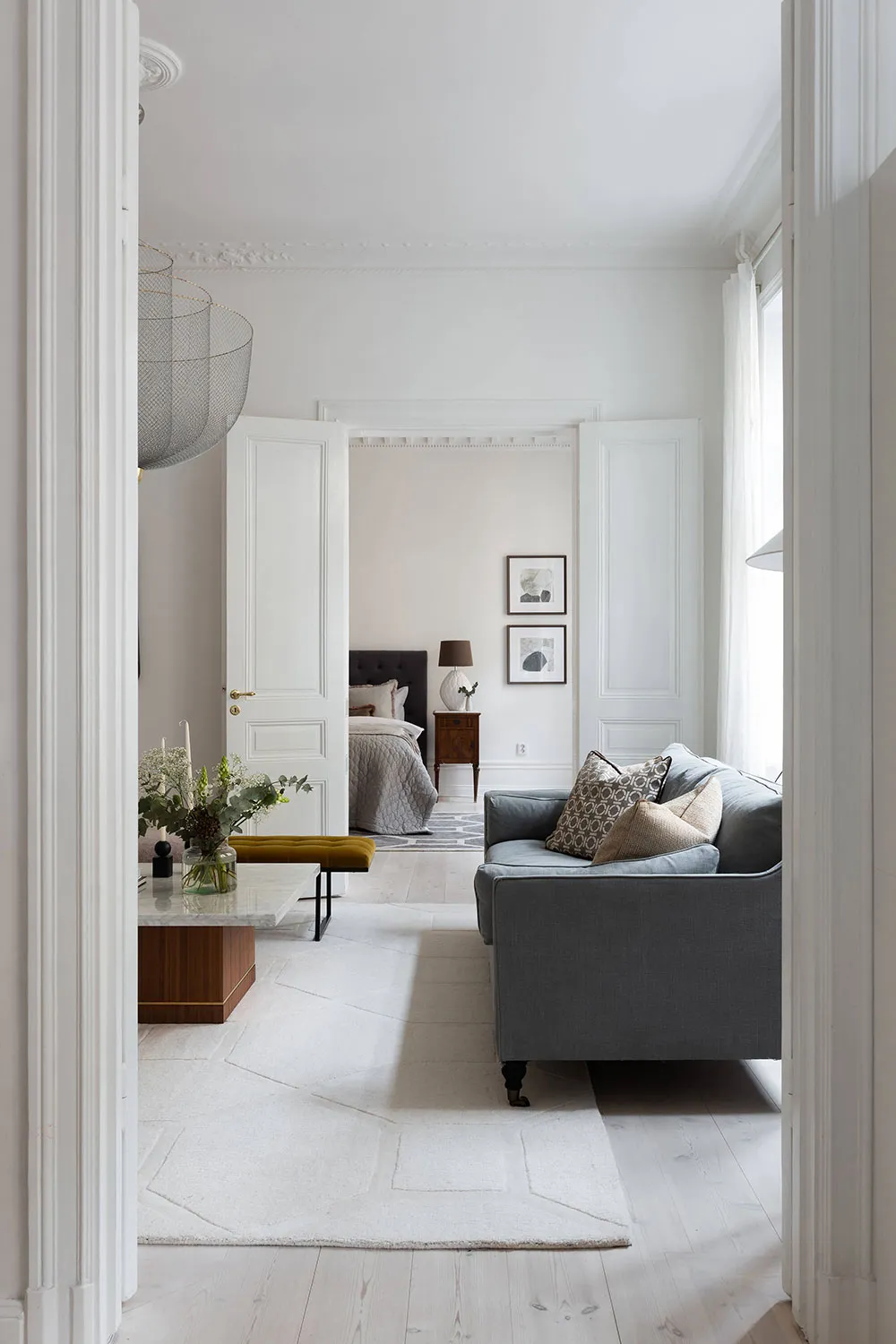 Biały i elegancki интерьер w Stokholmie - Gallery image 1